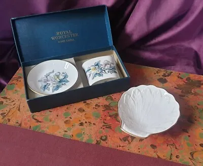 Buy Royal Worcester C51 Boxed Gift Set Plus Bonus Fern Leaf Trinket Dish • 18£