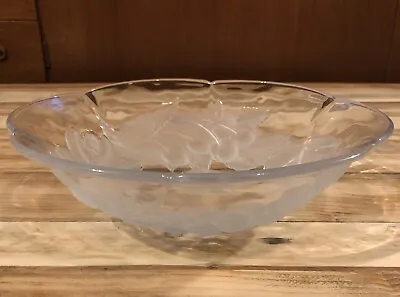 Buy Vintage Frosted Glass Bowl/fruit Bowl • 4.90£