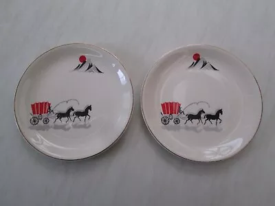 Buy Alfred Meakin Side Plates In The Covered Wagon / Cowboy Design X 2 • 14£