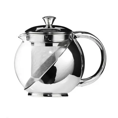Buy Stainless Steel And Glass Teapot With Infuser 500ML • 7.99£