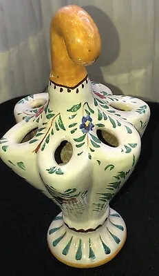 Buy Vintage Capodimonte Hand Painted Umbrella Vase Porcelain Made In Italy 8” Floral • 19.25£