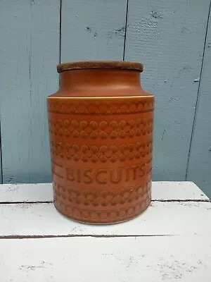 Buy Vintage Hornsea Pottery Saffron Biscuit Canister Jar  1970s Boho Kitchen • 22£