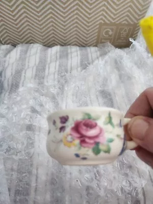 Buy Vintage Porcelain Miniature Teacup.  With Devorative Flowery Pattern • 5£