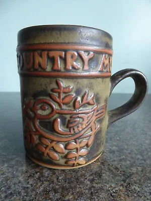 Buy Tremar - Studio Pottery - Cornwall - Country Mug - Dove / Pigeon • 12.99£