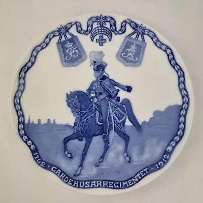 Buy Antique Royal Copenhagen Plate Royal Hussars 1762-1912 24.1cm Diameter • 95£