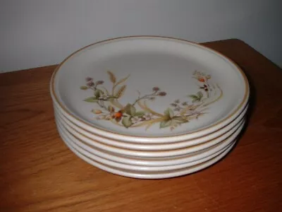 Buy Marks And Spencer M&s Harvest 6  Dessert/salad Plates 8.5  - Exc Con • 7.99£