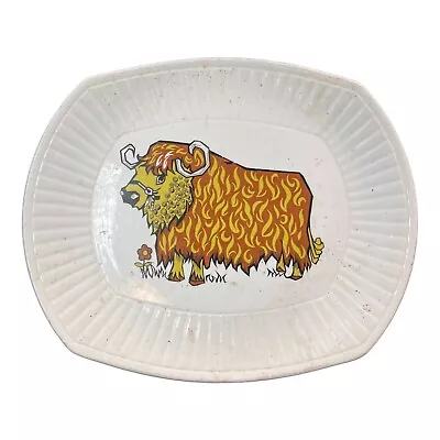 Buy Vintage English Ironstone Pottery Beefeater Plate Bull / Cow Steak • 12£