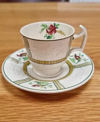 Buy Copeland Late Spode  June  Pattern Cup & Saucer Floral & Birds Embossed A/F • 7.50£