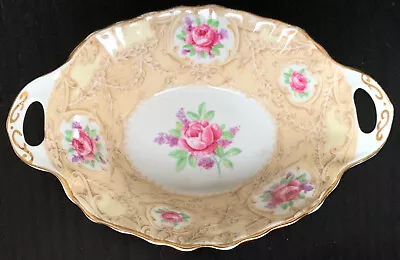 Buy Vintage Royal Albert Crown China Devonshire Lace Pierced Handled Candy Bowl Dish • 9.62£