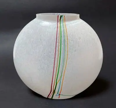 Buy Vintage Kosta Boda Sweden Rainbow Art Glass Vase Bertil Vallien Signed Swedish • 115.94£