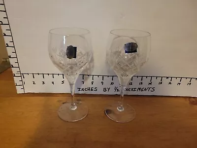 Buy Set Of 2 Royal Doulton Arden Crystal Wine Glasses Polish Cut 7 3/4” • 42.58£