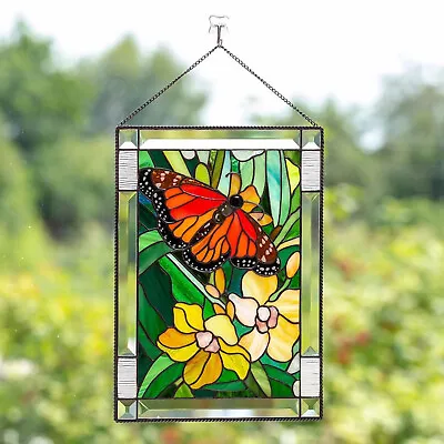 Buy Hummingbird Stained Glass Window Hangings Bird Suncatcher Panel Windows Decorate • 11.89£
