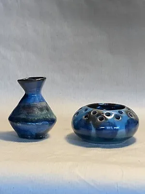 Buy 2 X Vintage Guernsey Pottery, Mini Vase And Candle Tea Light Holder  • 14.99£