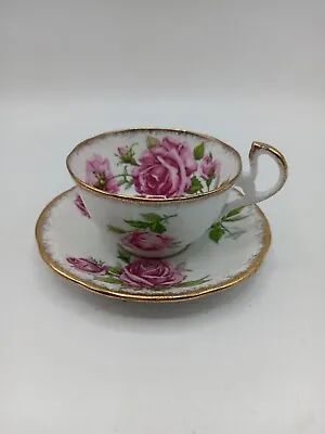 Buy Royal Standard Orleans Rose Cup And Saucer Fine Bone China 1950s Made In England • 13.30£