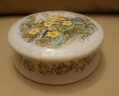 Buy Royal Doulton Brambly Hedge  Spring Round Trinket Box Four Seasons Collection • 27.50£