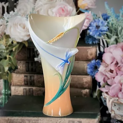 Buy FRANZ Vase Dragonfly Signed Doris Teng 9”Exquisite Contemporary Design - Perfect • 64.99£