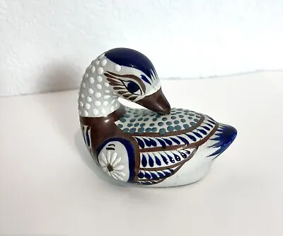 Buy Mexican Tonala Pottery Duck Hand Painted Signed • 11.53£