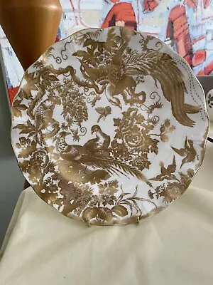 Buy Royal Crown Derby Gilded Birds Of Paradise Fluted Edge Plate 8.75   Perfect • 20£