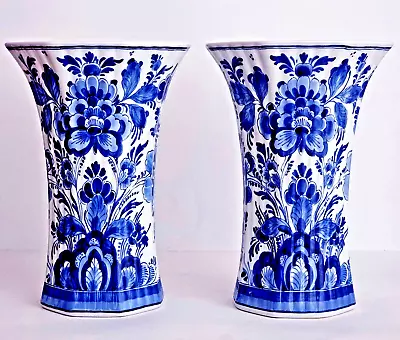Buy Royal Delft Porceleyne Fles Chalice Vase Excellent - The Original Blue • 140.96£