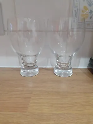 Buy 2 X Dartington Glass/Crystal HB504 Gin Glasses X 2 Etched On Base • 15£