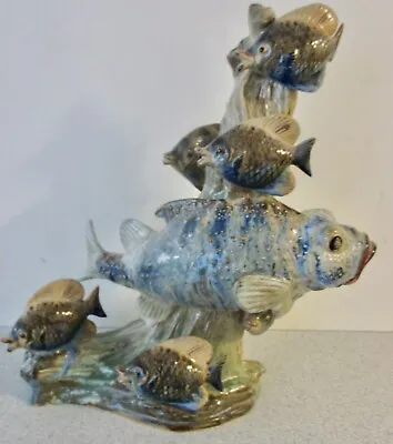 Buy RARE - LARGE COBRIDGE FISH SCULPTURE - TRIAL By ANITA HARRIS DATED 2002 • 425£
