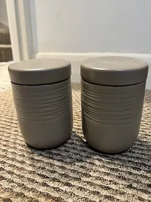 Buy A Pair Of Matt Taupe Portobello Storage Jars • 0.99£