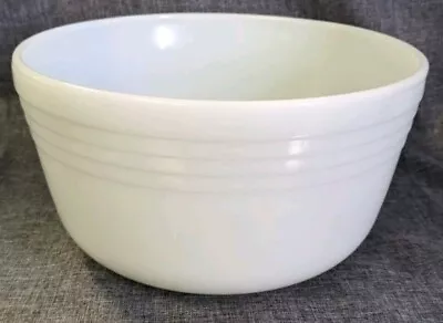 Buy Vintage Pyrex Milk Glass HAMILTON BEACH Ribbed Mixing Bowl USA  8.5  • 20.84£