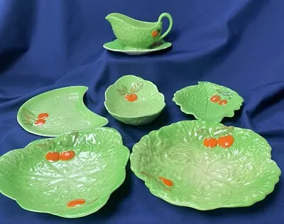 Buy Carlton Ware & Beswick  Bundle Of 5 Dishes & A Sauce Boat - Green Leaf & Tomato • 9.99£