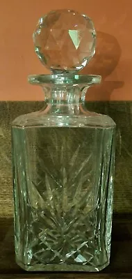 Buy Cut Glass Whisky Decanter In Good Condition • 7.50£