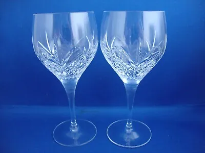 Buy 2 X Royal Doulton Ascot Crystal Wine Glasses - Signed • 34.95£
