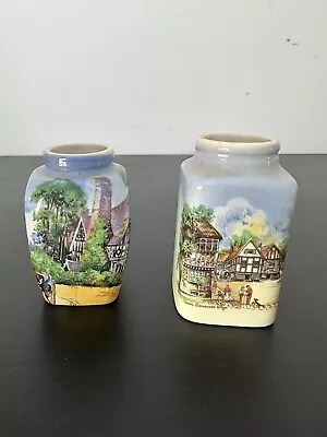 Buy Vintage Miniature Vases Lancaster Hanley Sandland Ware Staffordshire Somerset  • 10£