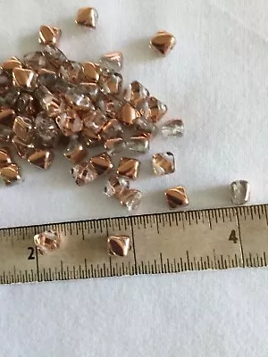 Buy Czech Glass 5 Mm Silky Beads. Crystal Capri Gold 10 Grams • 4.25£