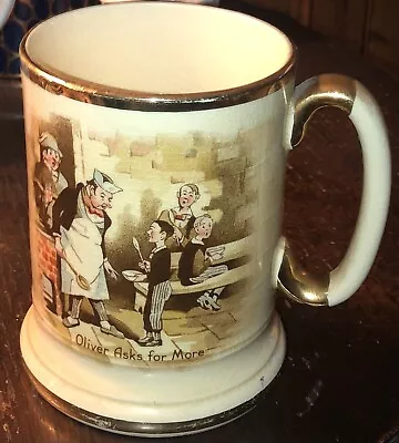 Buy Vintage ARTHUR WOOD Porcelain Dickens Mug   Oliver Asks For More” Tankard. • 6£