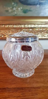 Buy Vintage Doulton International Lead Crystal Rose Bowl & Plated Frog - Polish Made • 9.75£
