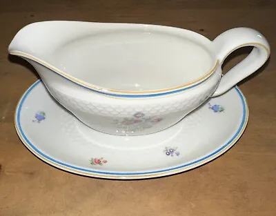 Buy Gravy Boat THOMAS Germany (Rosenthal) China Rose/Flower Pattern  Attached Plate • 28.43£