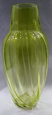 Buy Studio Art Glass Ribbed Hand Blown Vase Signed M. Trimpol 05 • 137.57£