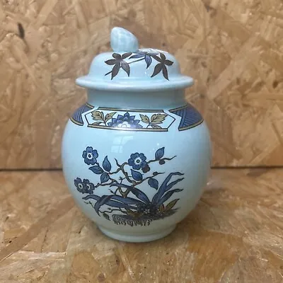 Buy Vintage Adams Calyx Ware Ming Toi Blue Lidded Covered Sugar Bowl Pot - 13cm • 4.99£