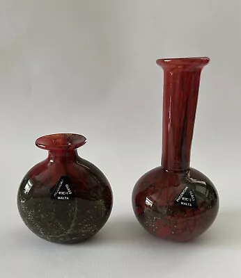 Buy Phoenician Glass Malta Two Vases • 20£