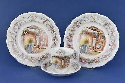 Buy Royal Doulton 'Brambly Hedge' Winter Bone China Teacup, Saucer & 2 X Side Plate  • 49.99£