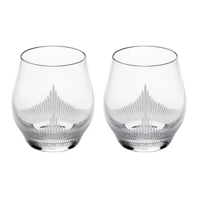 Buy Lalique Whiskey Tumblers Pair 100 Points Clear Crystal (10332800) • 150£