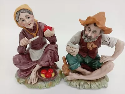 Buy Vintage Capodimonte Style Figurines Man & Woman Decorative Collectables Used • 1.99£