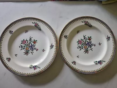 Buy COPELAND SPODE China England Flowers And Butterflies 9 Inch Plate X 2 • 9.99£