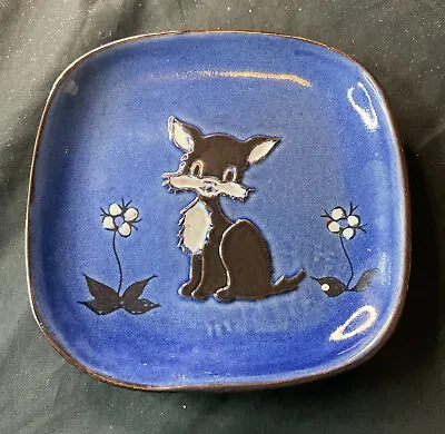 Buy Vintage Guernsey Pottery Ceramic Cat Plate Studio Art Feline Kitten Dish Retro • 48£