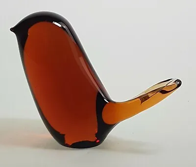 Buy Wedgwood? Amber Glass Studio Made Bird Paperweight • 14.95£