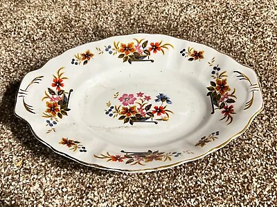 Buy Vintage Oval Serving Dish Plate Royal Stafford Bone China Floral Pattern • 22.99£