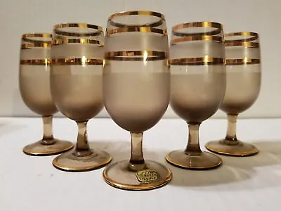 Buy Set Of 5 Bohemian Cordial Glasses Crystal Made In Czechoslovakia  • 38£