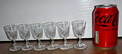 Buy Set Of 6 Edinburgh Glass Crystal Cordial Glasses ~ Appin ~ Signed ~ 3  High • 19.99£