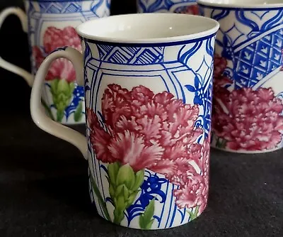 Buy 6 Vtg 90's Blueware China Royal Doulton Julie Naylor Mauve Coffee Mugs Tea Cups  • 36.04£