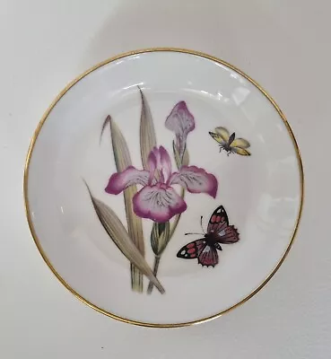 Buy Royal Worcester Butterflies And Iris Butter Pat Dish English Bone China • 9.99£