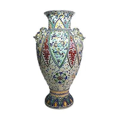 Buy Japanese Moriage Satsuma Vase, Antique Late Meiji Era, Earthenware, 18.5  • 220£